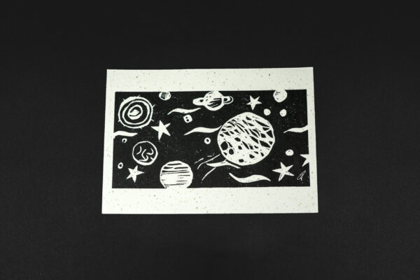 Recycled paper space white