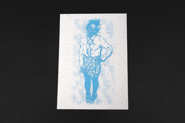 Recycled paper vintage vixen blue